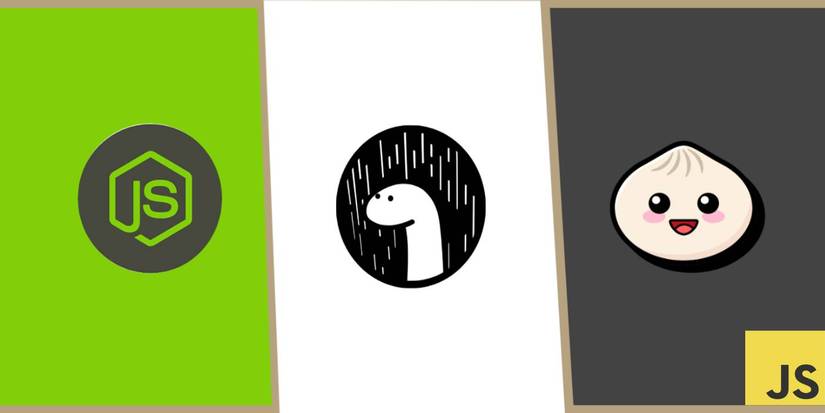 Node, Deno, Bun and JavaScript Logo design