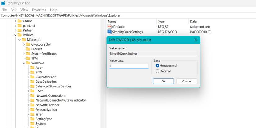 How to Enable Simplified Quick Settings in Windows 11