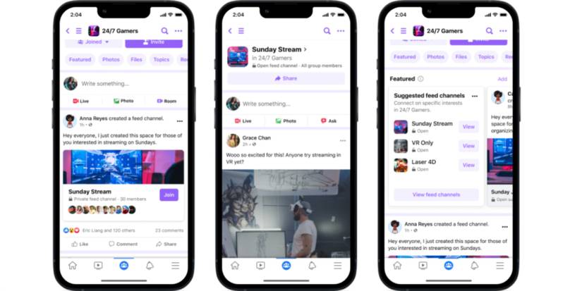 facebook community feed channels