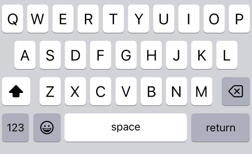 iphone keyboard numbers