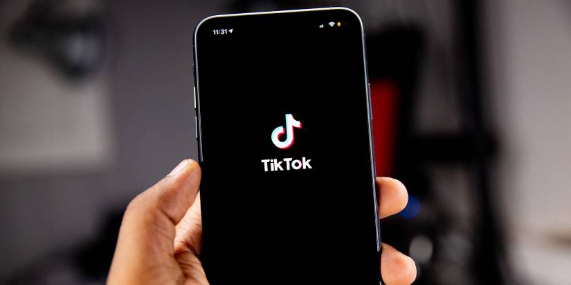 TikTok on a smartphone