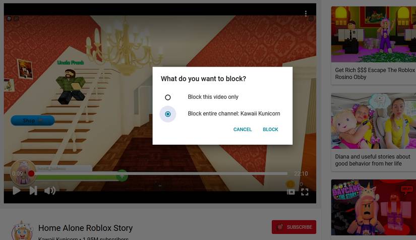 How to Block a Video or Channel on YouTube Kids