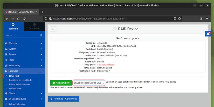 How to Set up RAID-1 on the Raspberry Pi, the Easy Way