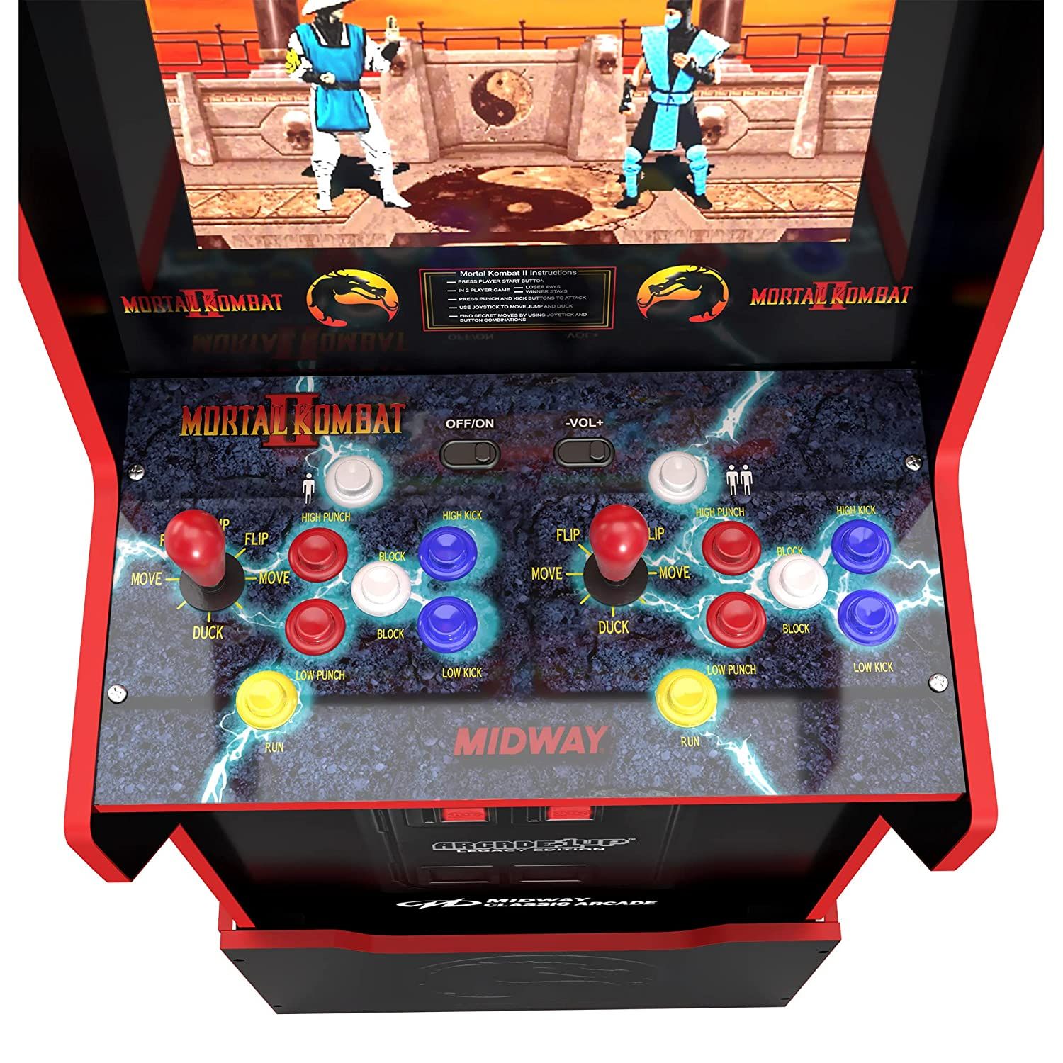 کنترل‌های کابینت Arcade 1Up Midway Legacy Edition