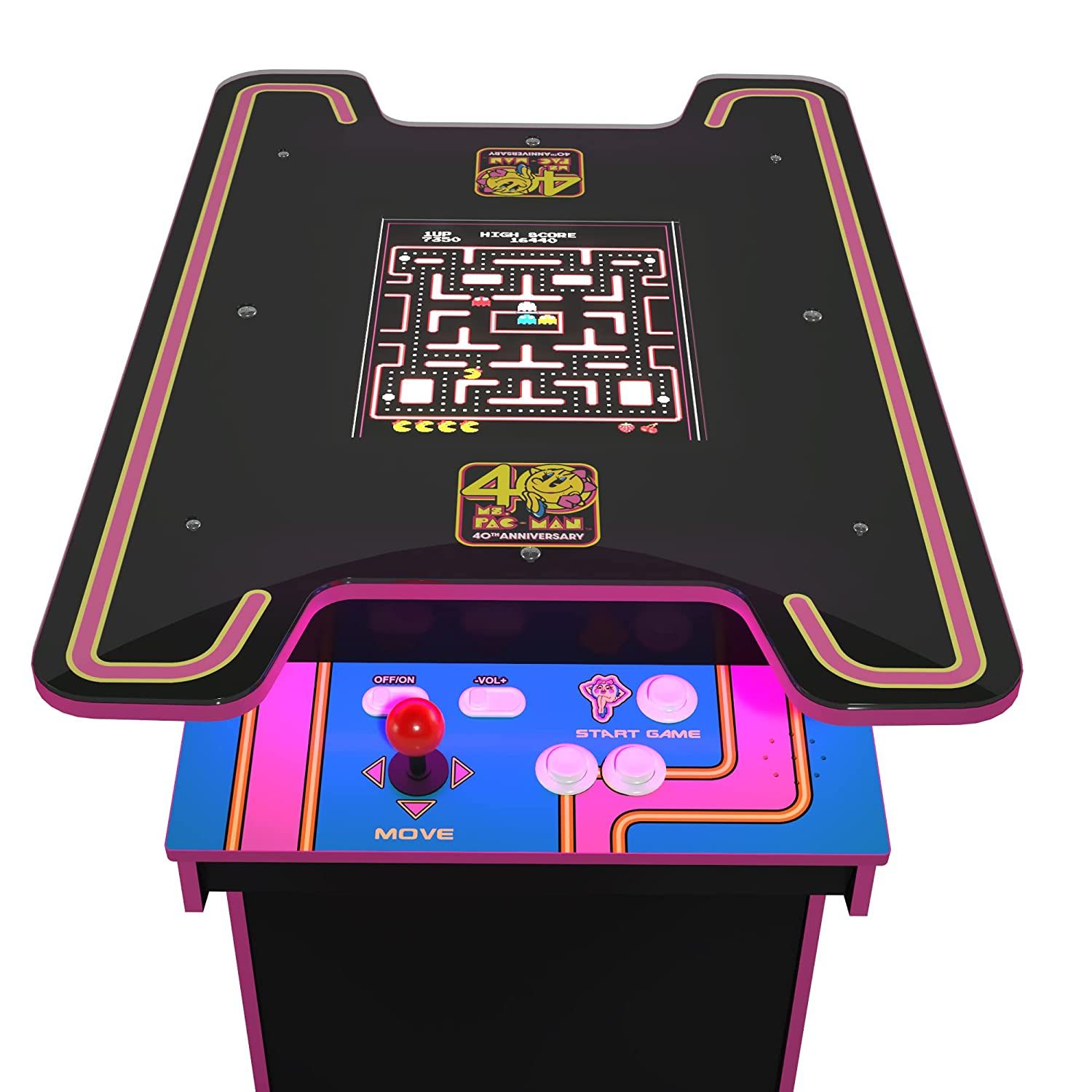 Arcade1Up Ms. Pac-Man Head-to-Head Arcade Table Head to Head