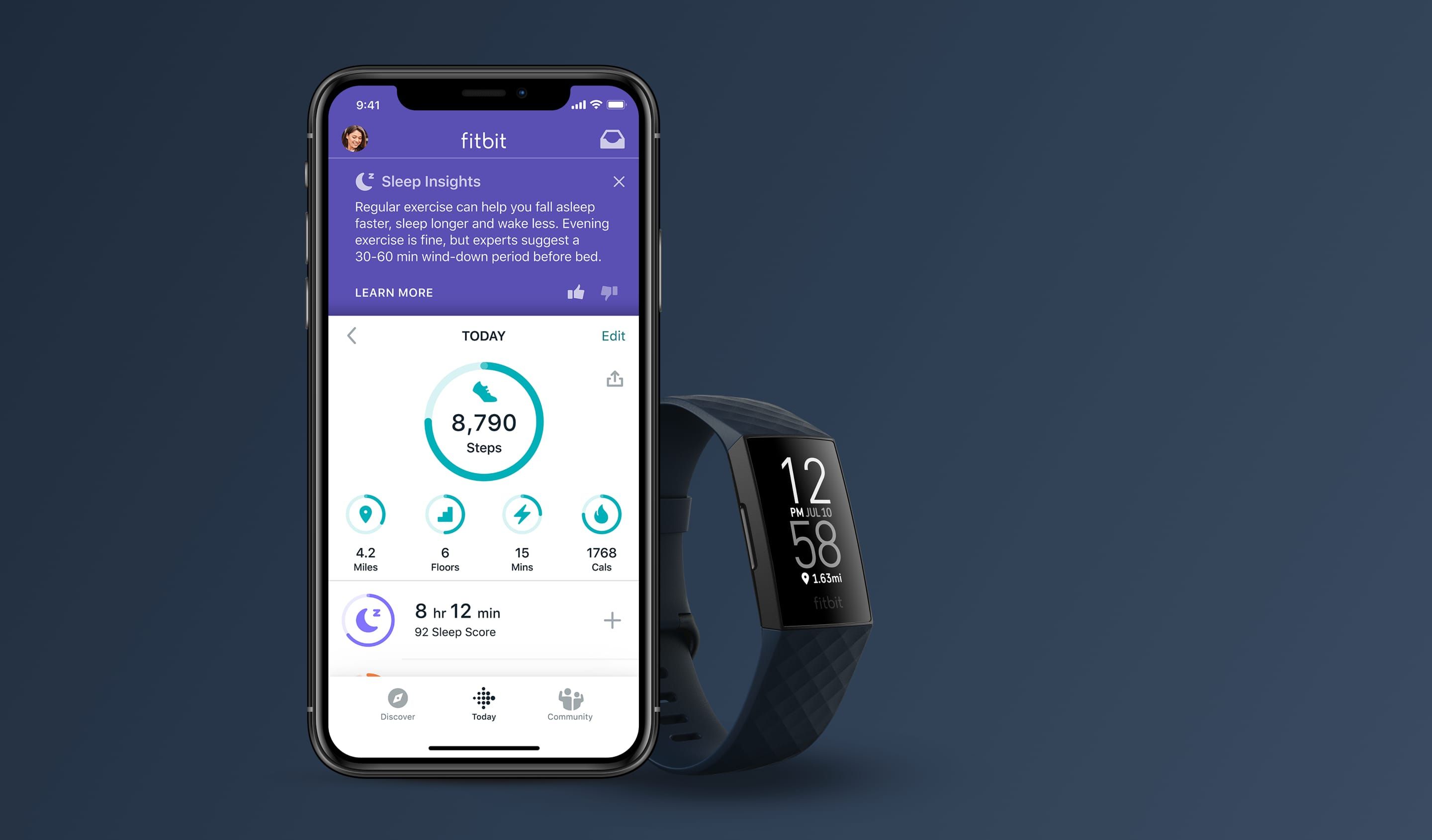 Fitbit Charge 4 with app