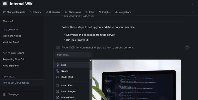 Getting Started With GitBook: How to Add Content Blocks