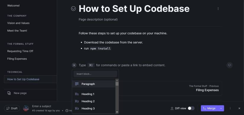 Getting Started With GitBook: How to Add Content Blocks
