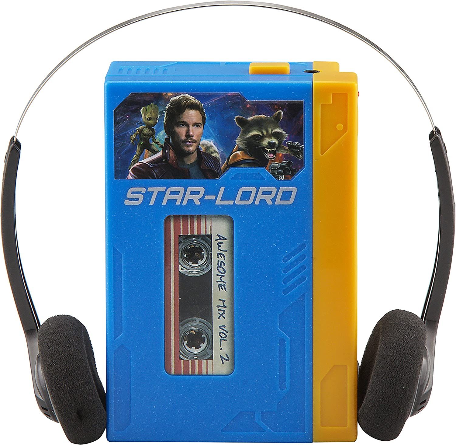Guardians of the Galaxy Starlord Walkman Voice Recorder and MP3 Player headphones