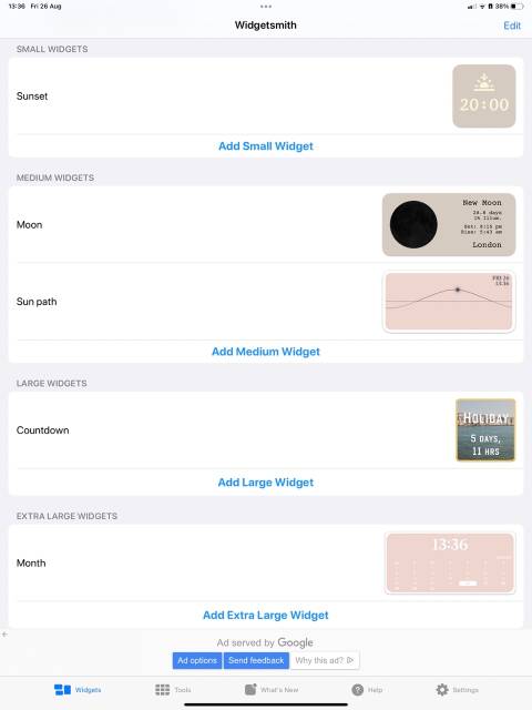 3 Apps You Can Use to Make Custom Widgets for Your iPad