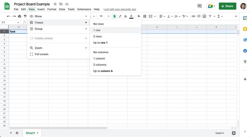 How to Build a Functional Project Management Board in Google Sheets