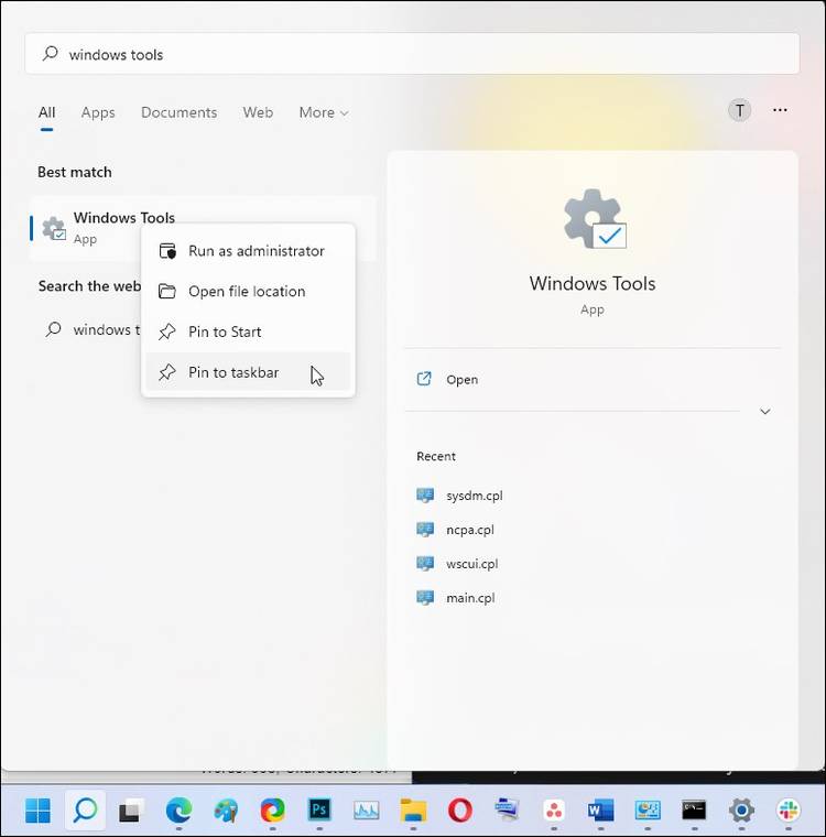 7 Ways to Open the Windows Tools in Windows 11