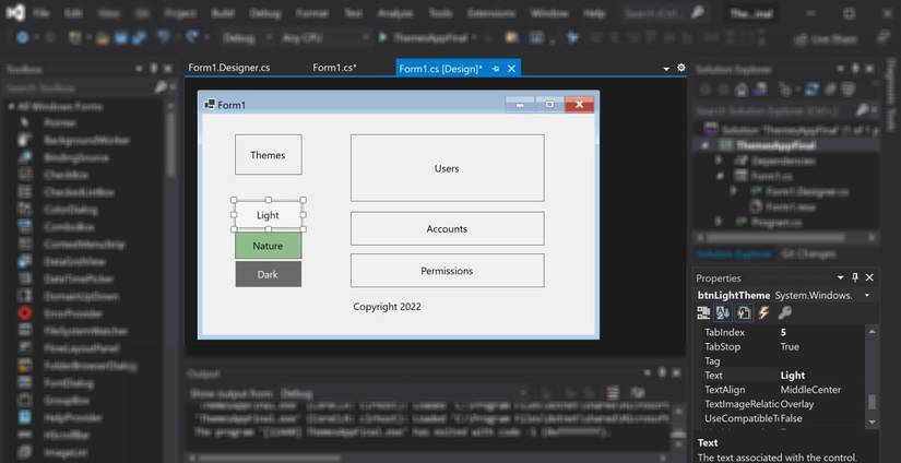 WinForms: How to Add Multiple Themes to Your Application