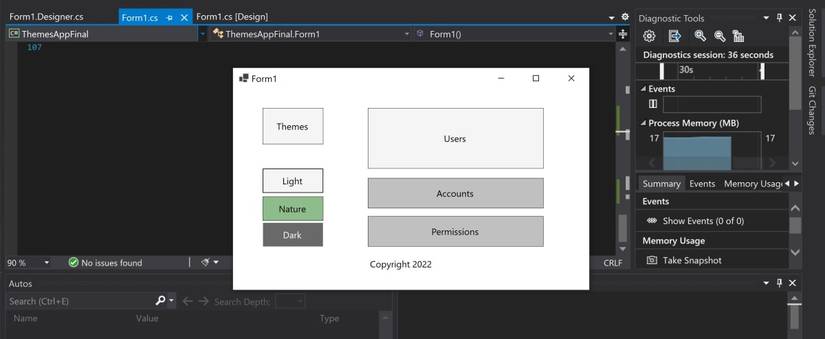 WinForms: How to Add Multiple Themes to Your Application