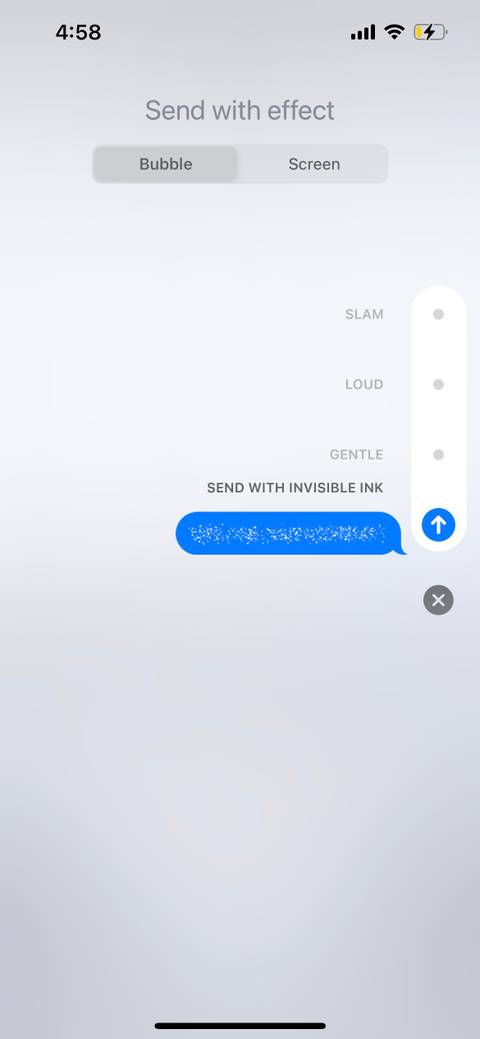 imessage invisible ink effect 