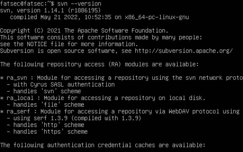 Using the Subversion Version Control System on a Server
