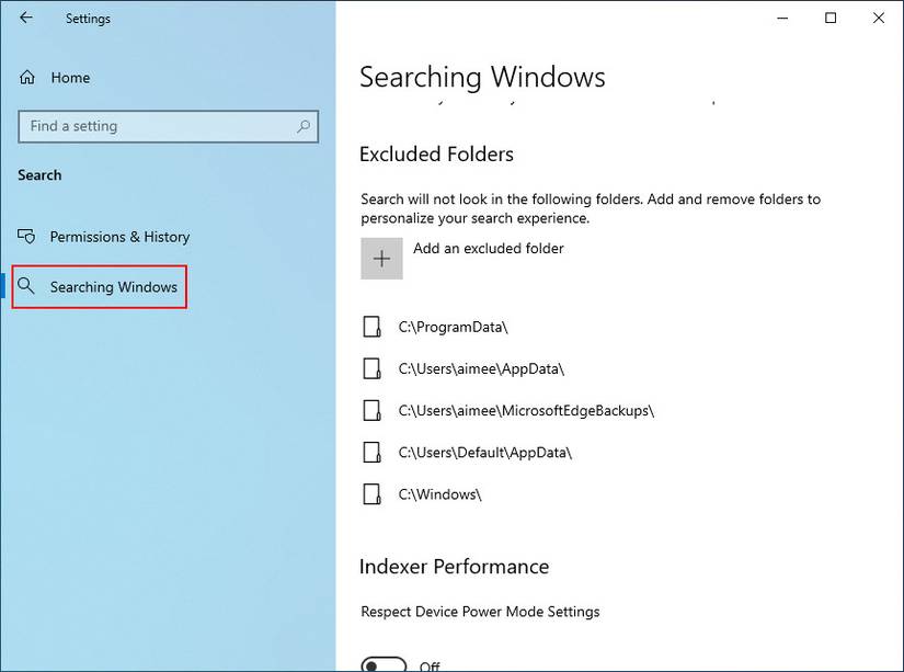 How to Exclude Folders From Windows Search