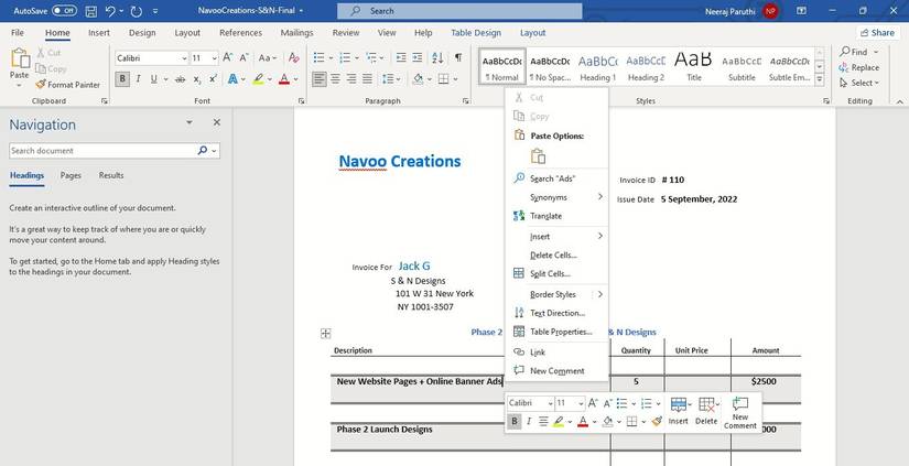 How to Correct Errors in a PDF Invoice