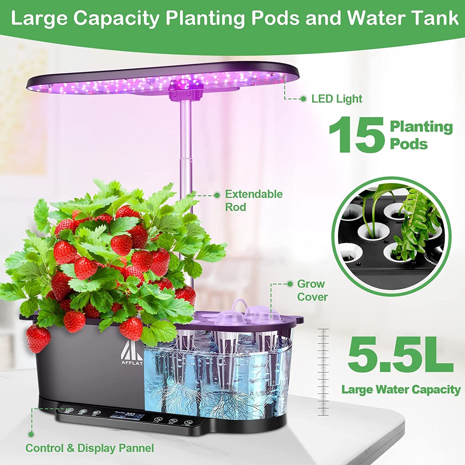 AFFLAT WiFi Smart Garden capacity