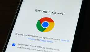 Android Chrome user agreement screen