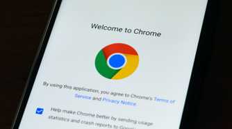 Android Chrome user agreement screen