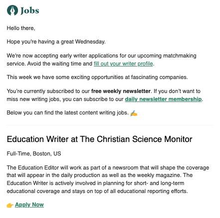 6 Free Newsletters for Freelance Writers