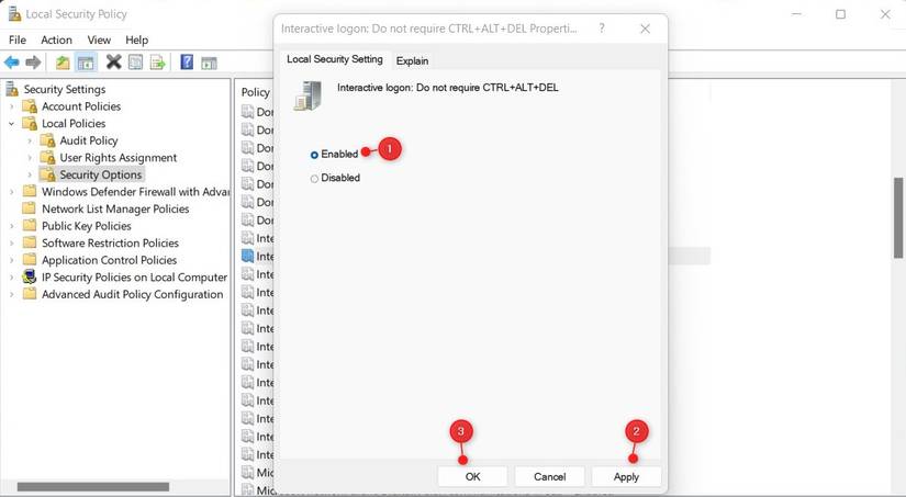 Secre Sign In How to Disable Secure Sign In With Ctrl + Alt + Delete in Windows 11