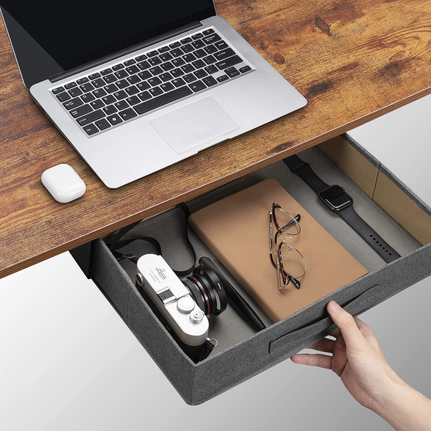 FEZIBO Height Adjustable Electric Standing Desk Storage