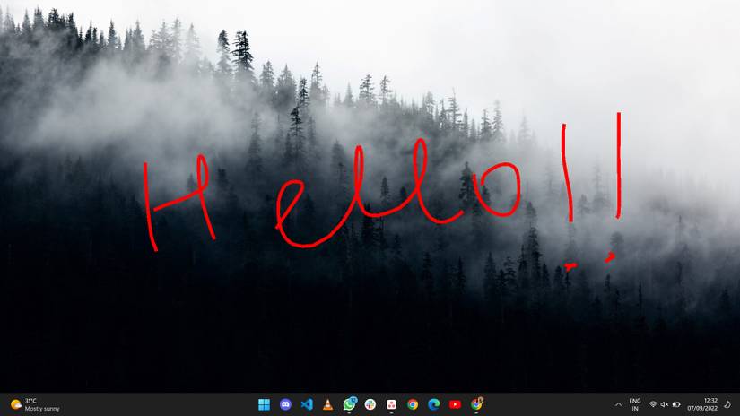 How the text wil look on the screen