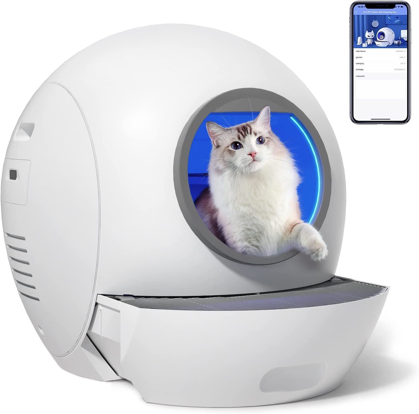 KungFuPet Self-Cleaning Cat Litter Box