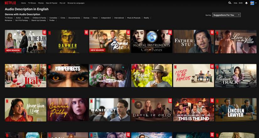 How to Find Content With Audio Descriptions on Netflix