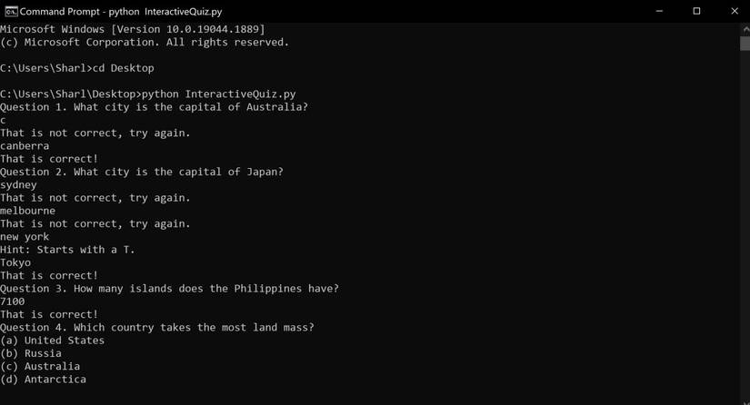 How to Make an Interactive Quiz Game in Python