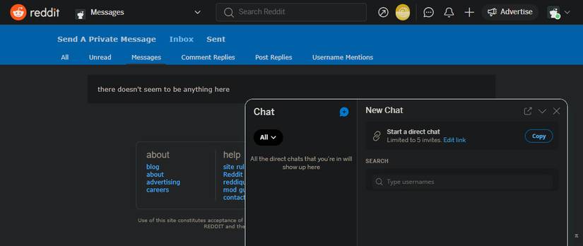 Reddit Chat and Messages