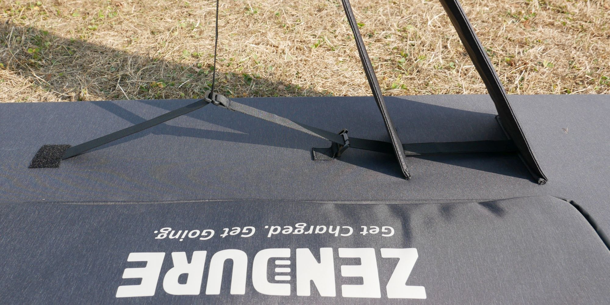 Zendure 400W Solar Panel Kickstand Detail Opposite Side View