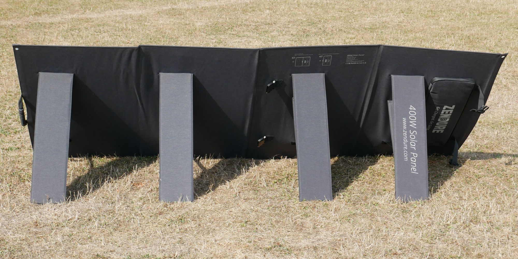 Zendure 400W Solar Panel Standing Back View