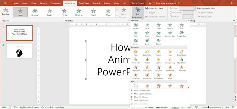 How to Add Cool Free Animation to PowerPoint Presentations
