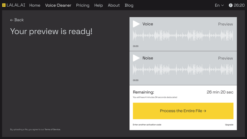 Get Crisp Clear Voice Recordings From Audio and Video With LALAL.AI