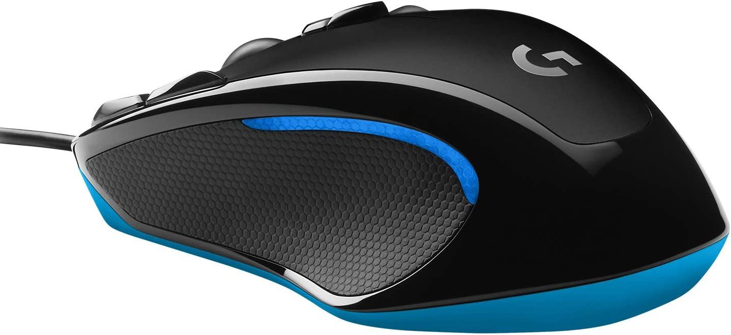 a side view of the logitech g300s