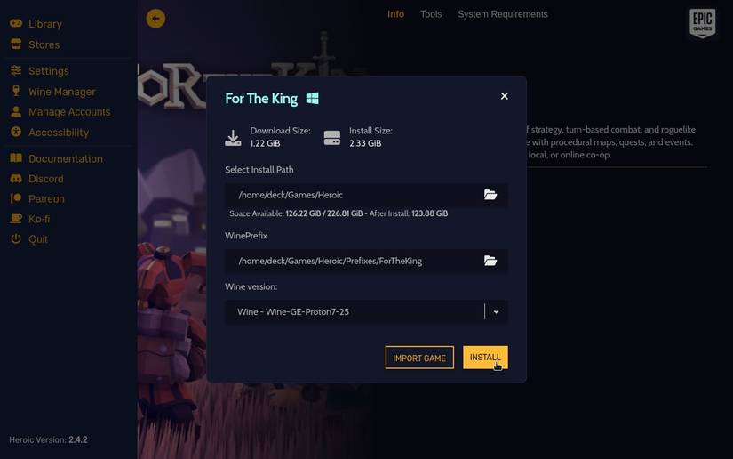 How to Install and Play Epic Games and GOG Titles on Your Steam Deck