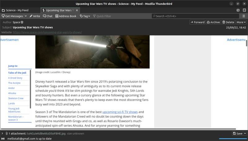 How to Manage RSS Feeds With Mozilla Thunderbird on Linux