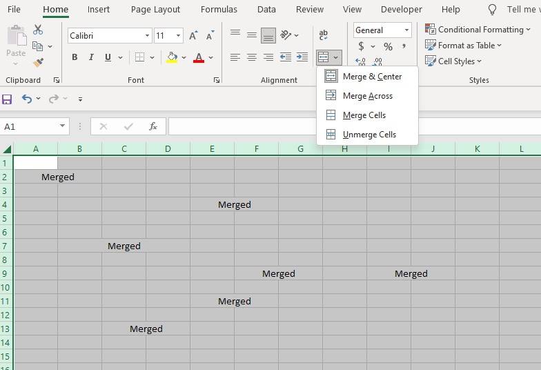 How to Find and Unmerge Merged Cells in Excel