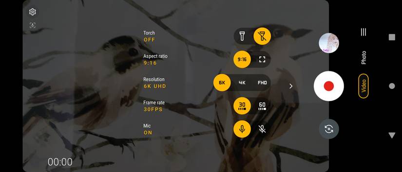 Video Settings on Android Phone