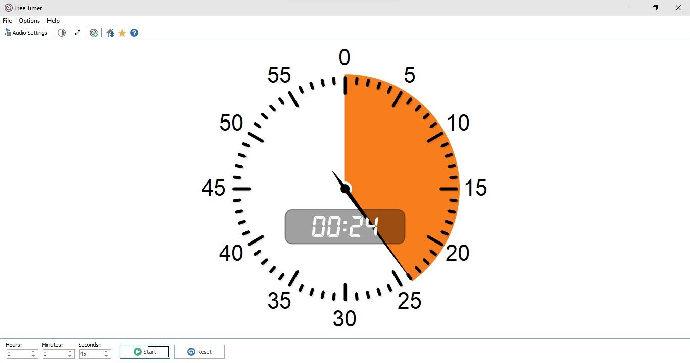 Interface of Free Timer App Showing the Random Countdown