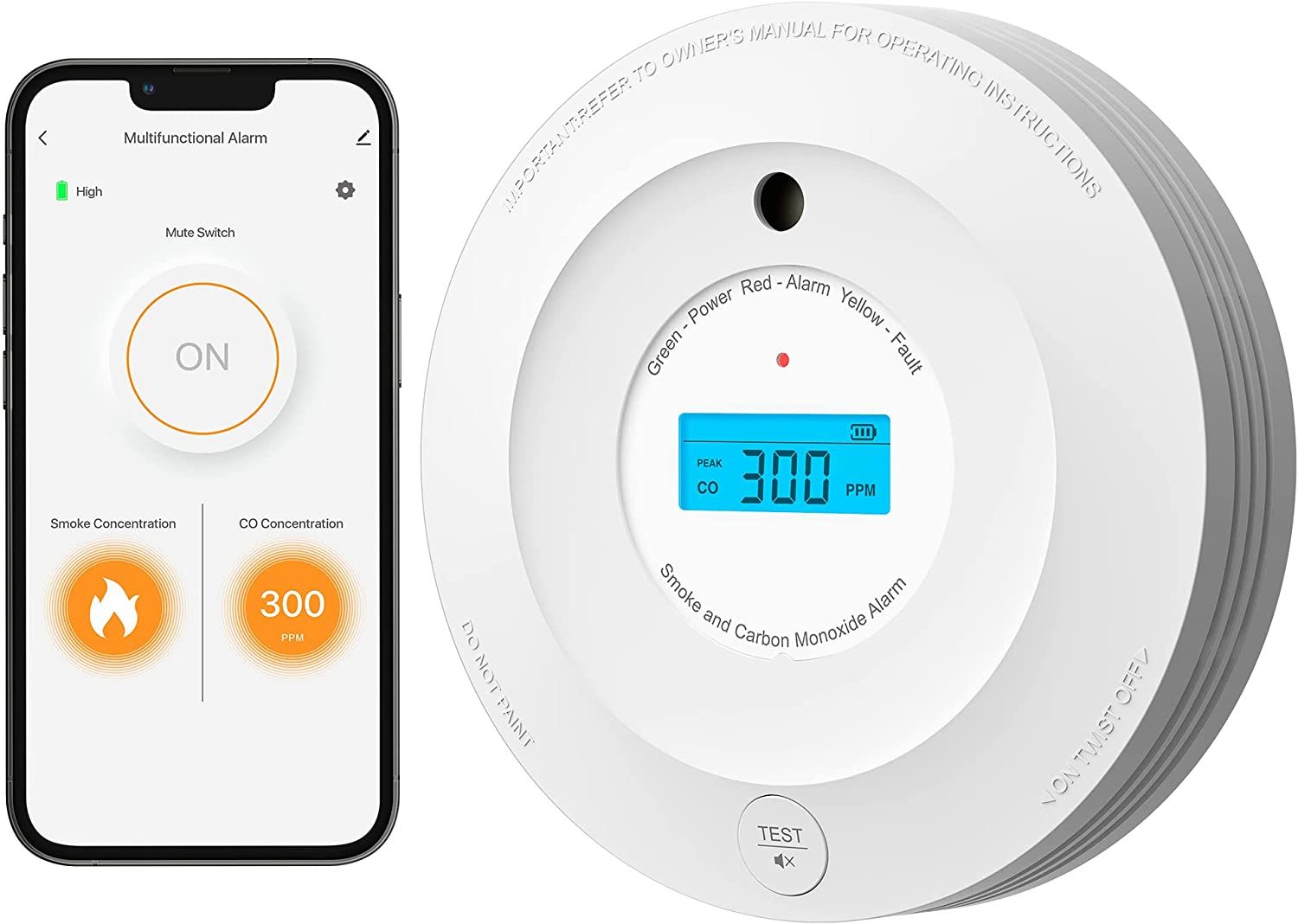 AEGISLINK Wi-Fi Smoke and Carbon Monoxide Detector