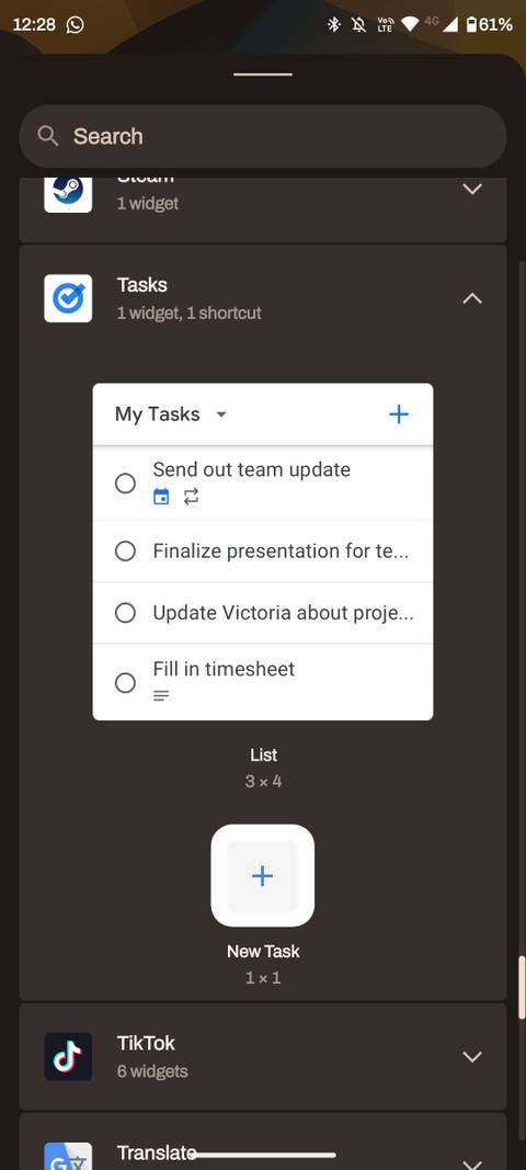 Task Button On Android How to Add and Use the Google Tasks Widget on Android
