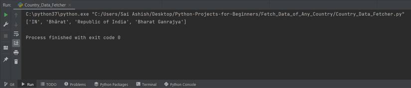 Build a Python Program to Fetch Data About Any Country