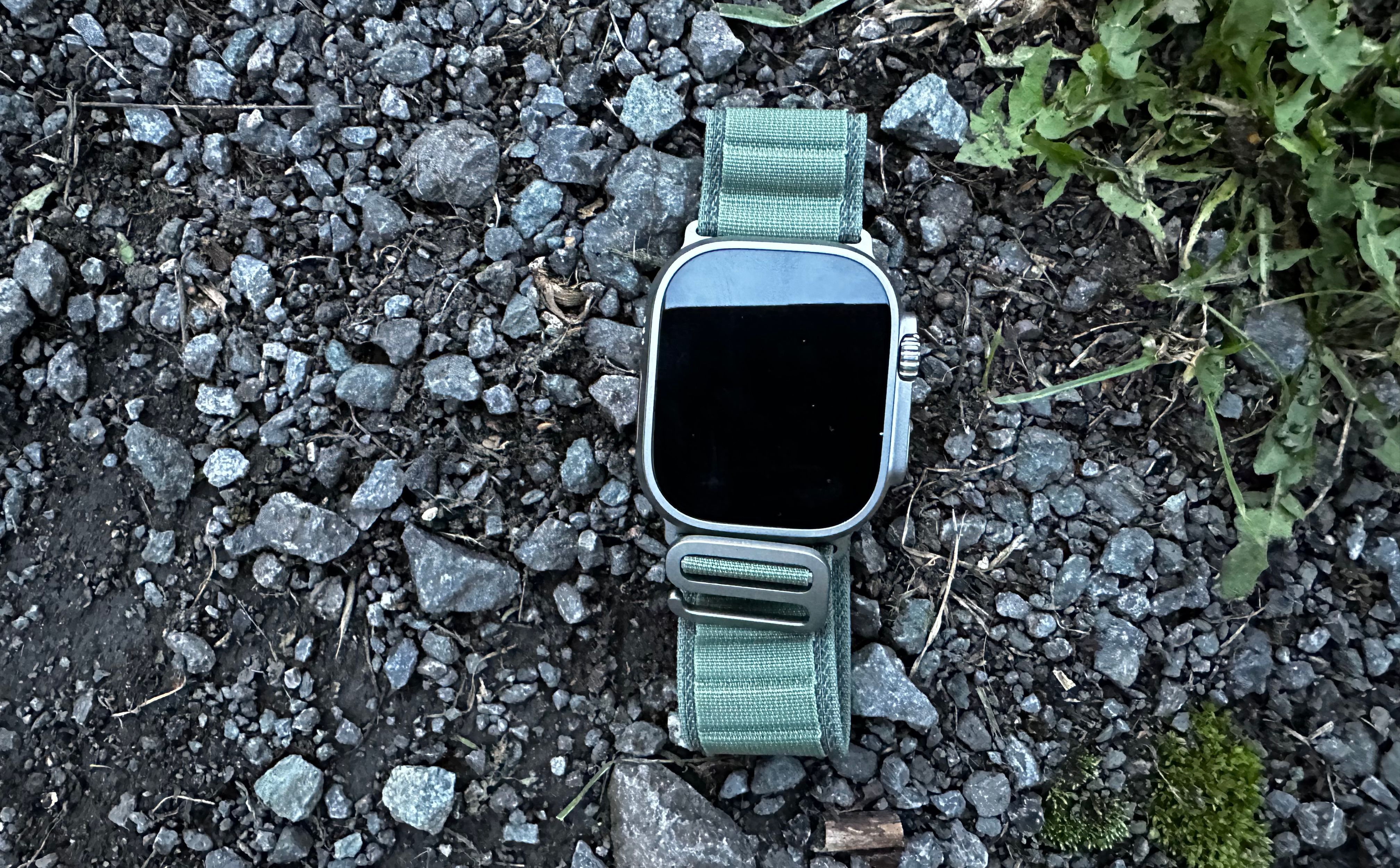 Apple Watch Ultra on Rubble