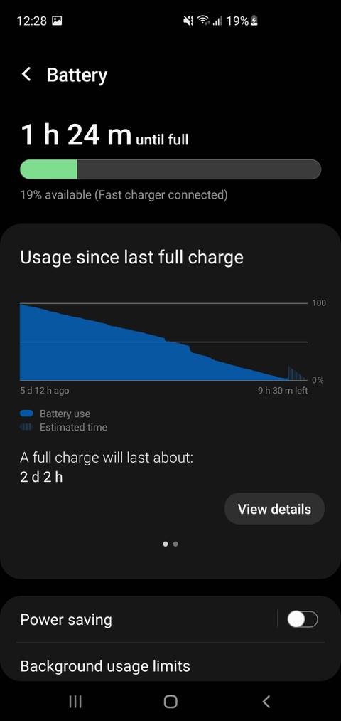Battery of Android device