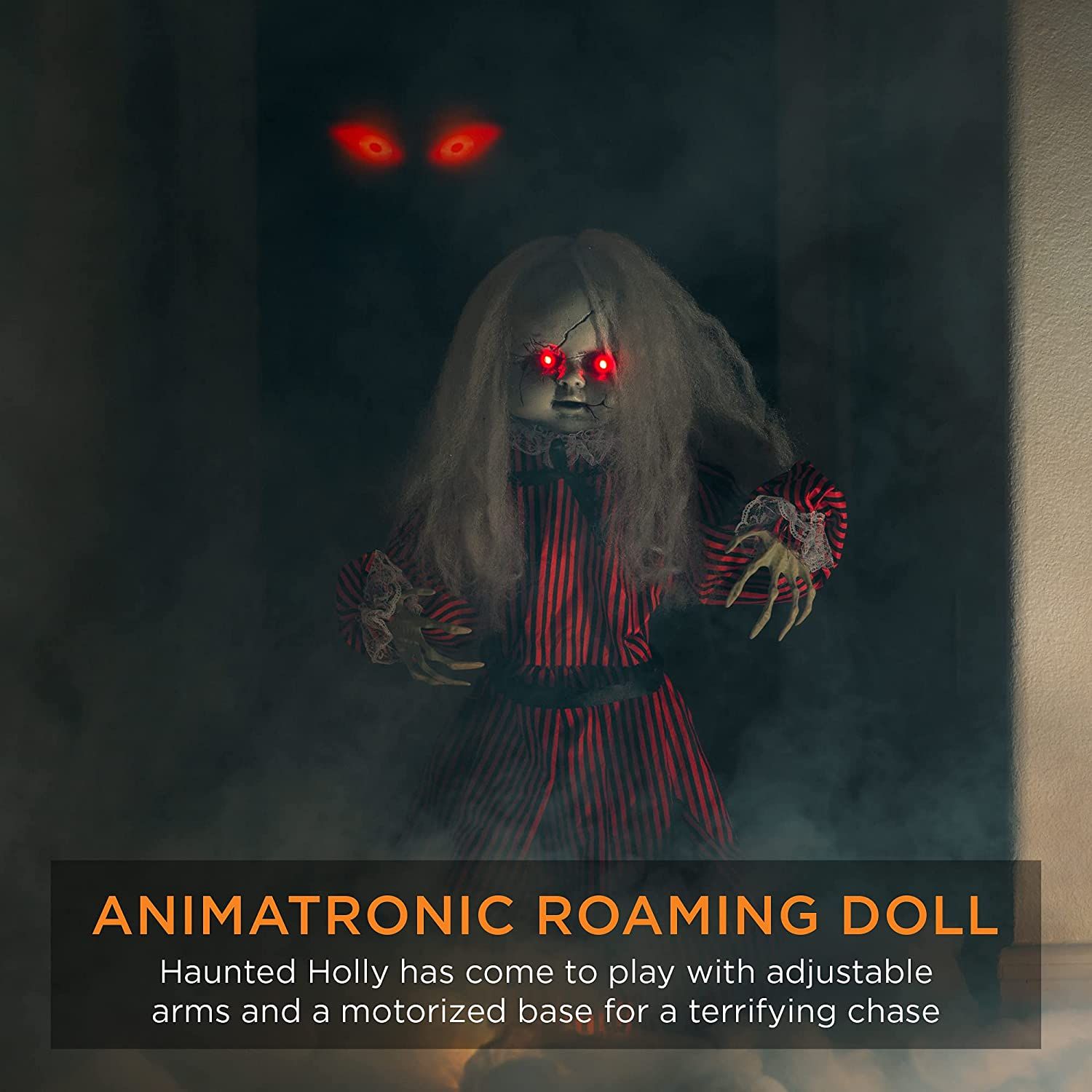 Best Choice Products Animatronic Roaming Creepy Doll Roaming