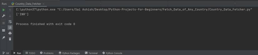 Build a Python Program to Fetch Data About Any Country
